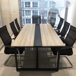 Bàn Họp Văn Phòng 2m4 X 1m2 Chân Sắt -BHDK07