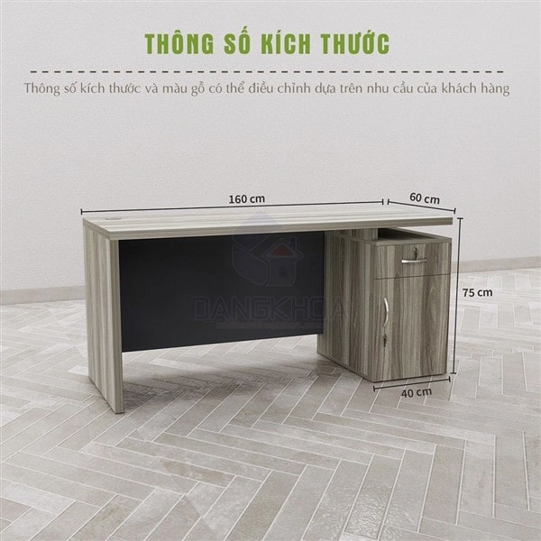 Bàn giám đốc 1m6 - BGDDK75