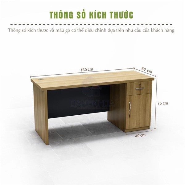 Bàn giám đốc 1m6 - BGDDK76